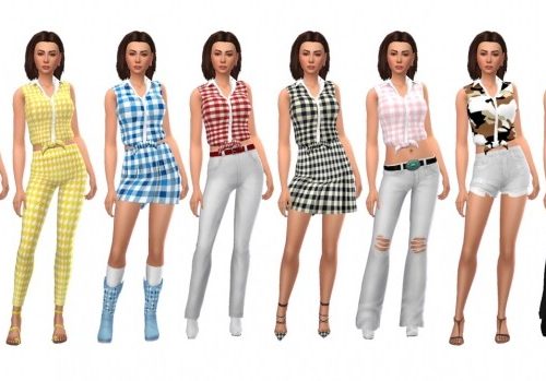 GP06 TIED SHIRT at Sims4Sue