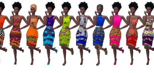 GP06 TIERED DRESS at Sims4Sue