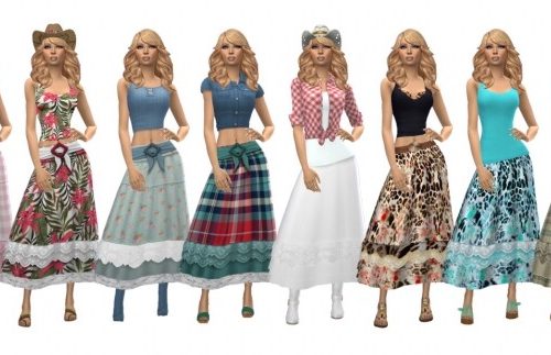 GP07 LAYERED SKIRT at Sims4Sue