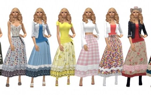 GP07 LAYERED SKIRT at Sims4Sue