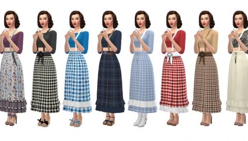GP07 LONG SKIRT OVERALL at Sims4Sue