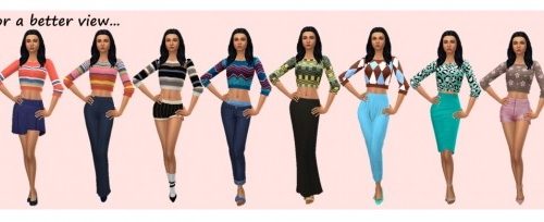 GP08 CROPPED SWEATER at Sims4Sue