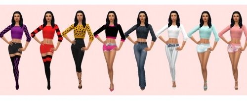 GP08 CROPPED SWEATER at Sims4Sue