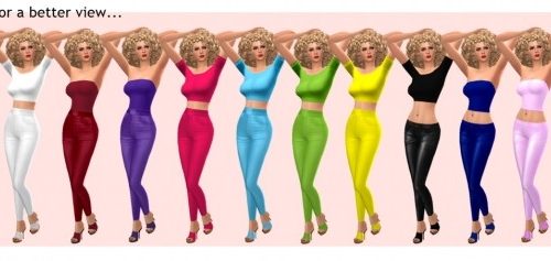 GP08 SATIN PANTS at Sims4Sue