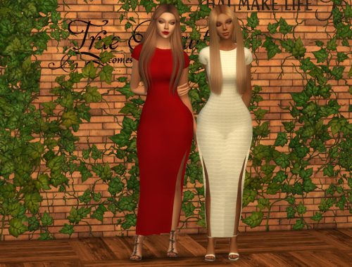 Grace Double Slit Dress