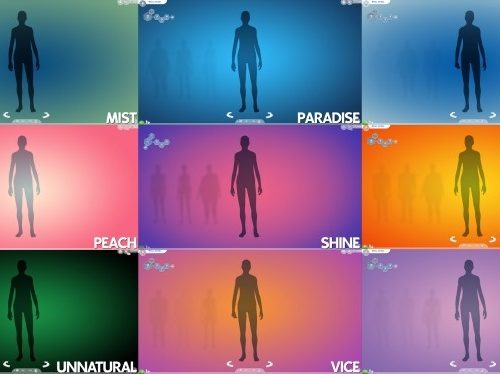 Gradient CAS Screen by Ahinana at Mod The Sims