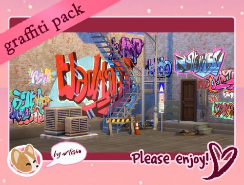 Graffiti Wall Decor Pack-REQUIRES GET TOGETHER