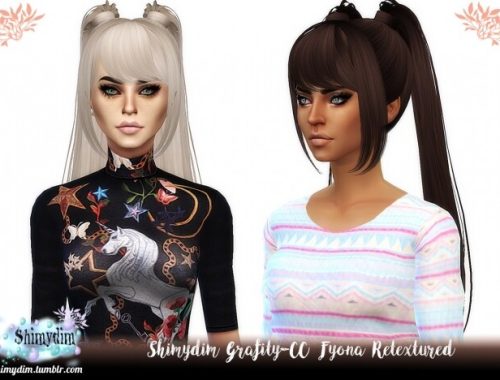 Grafity-CC Gasey & Fyona Hair Retextures at Shimydim Sims