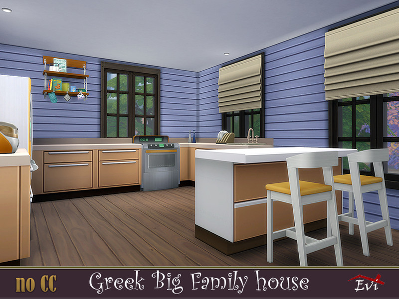 Greek Big Family Home - The Sims 4 Catalog