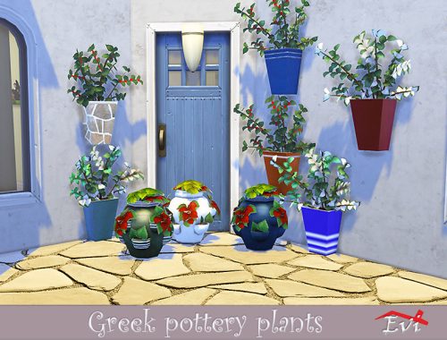 Greek pottery and plants