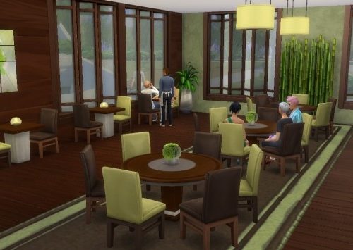 Green corner restaurant by Samasita at L’UniverSims