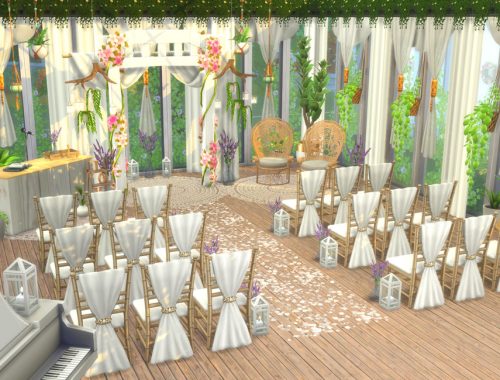 Greenhouse Wedding Venue with Boho Botanical Theme