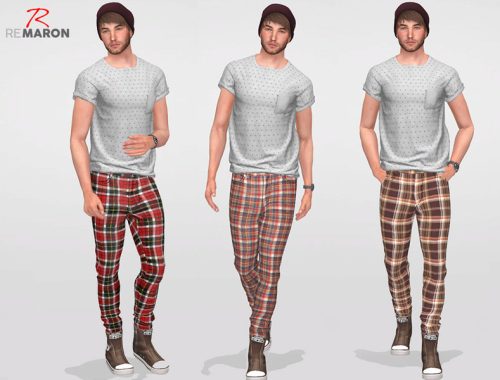 Grid pants for men - Mesh Needed