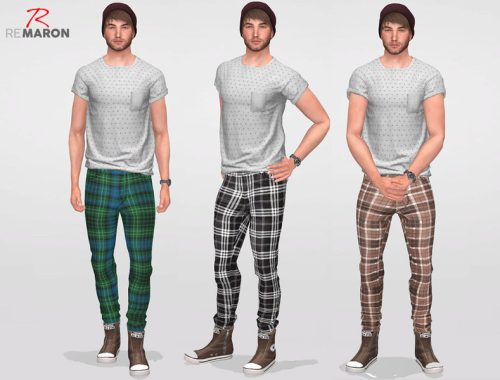 Grid pants for men - Mesh Needed
