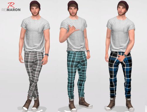 Grid pants for men - Mesh Needed