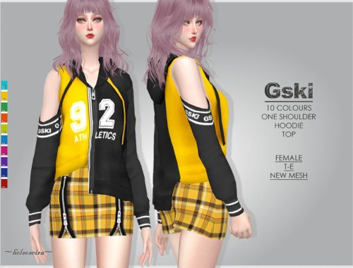 GSKI - One Shoulder Hoodie
