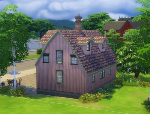 Gunhild’s hut at KyriaT’s Sims 4 World