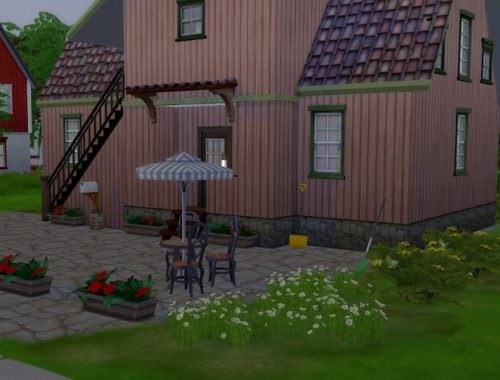 Gunhild’s hut at KyriaT’s Sims 4 World