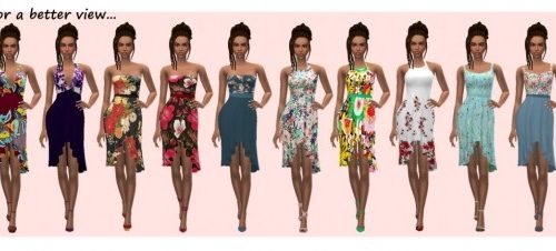 HABSIM’S RUFFLE DRESS at Sims4Sue