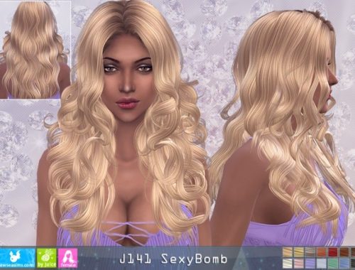 Hair J141 SBomb (P) at Newsea Sims 4