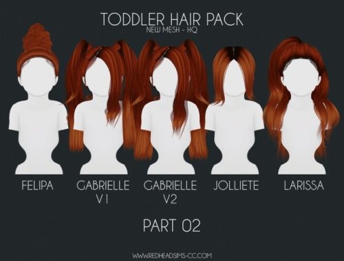 HAIR PACK: KIDS + TODDLER at REDHEADSIMS
