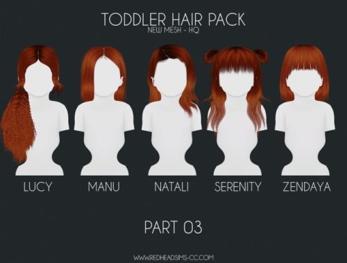 HAIR PACK: KIDS + TODDLER at REDHEADSIMS