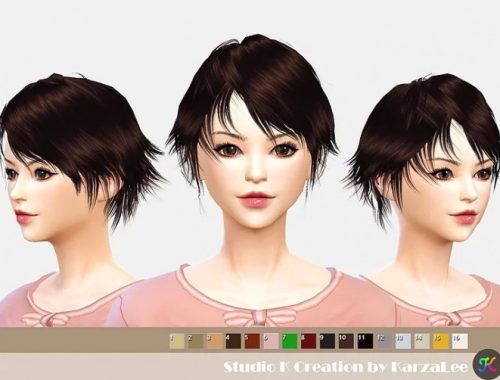 Hair SKC01-Nero at Studio K-Creation
