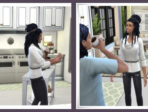 HalfUp Dreads Hair at Birksches Sims Blog