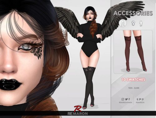 Halloween Angel Pantyhose 01 - Collaboration BR