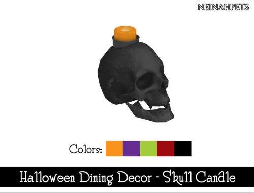 Halloween Dining Decor {Mesh Required}