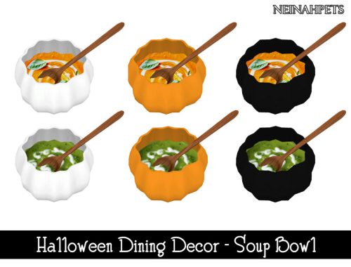 Halloween Dining Decor {Mesh Required}