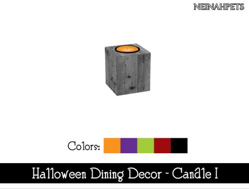 Halloween Dining Decor {Mesh Required}