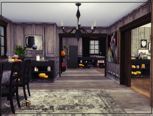 Halloween-dining room