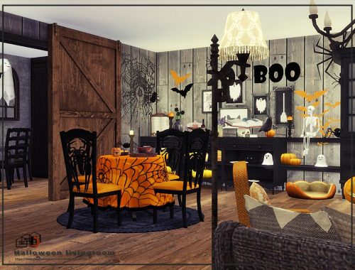 Halloween livingroom