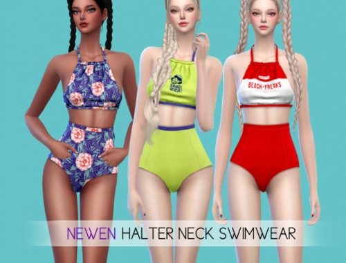 Halter Neck & T set swimsuits at NEWEN