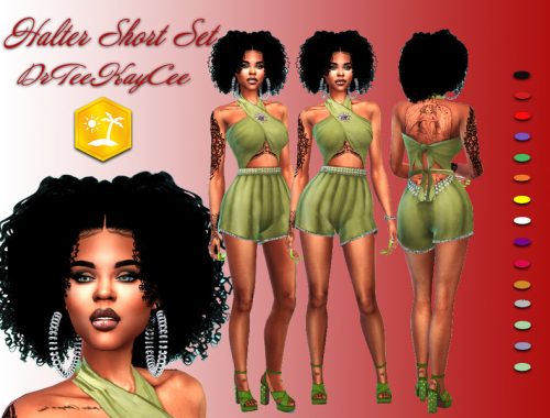 Halter Short Outfit - Island Living Required