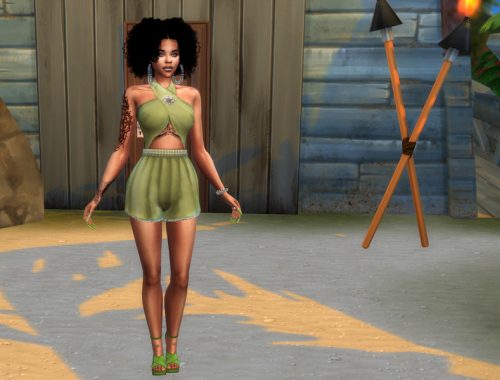 Halter Short Outfit - Island Living Required