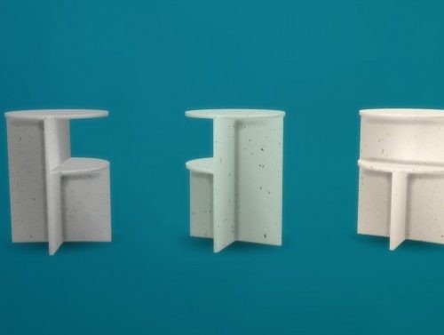 Halves Side Table 2 New colors at Meinkatz Creations