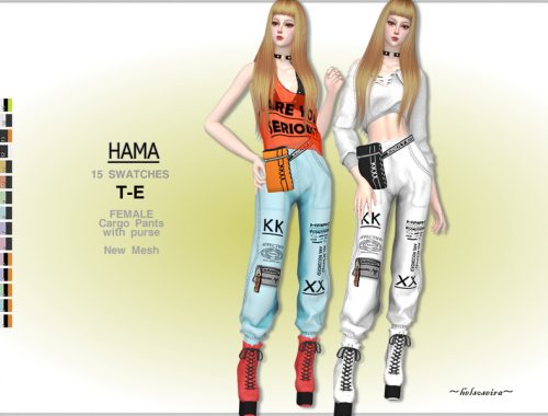 HAMA - Cargo Pants w/ Waist Bag