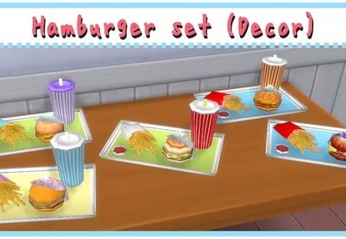 Hamburger Set ACC/Deco at A-luckyday
