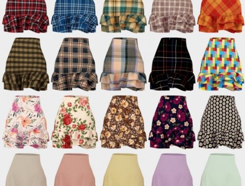 Hana Set: skirt and sweater at Daisy Pixels