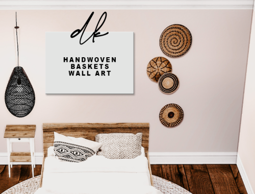 Handwoven Baskets Wall Art
