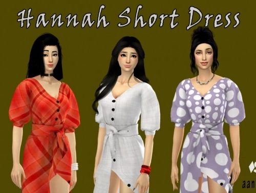 Hannah Short Dress at Aan Hamdan Simmer93