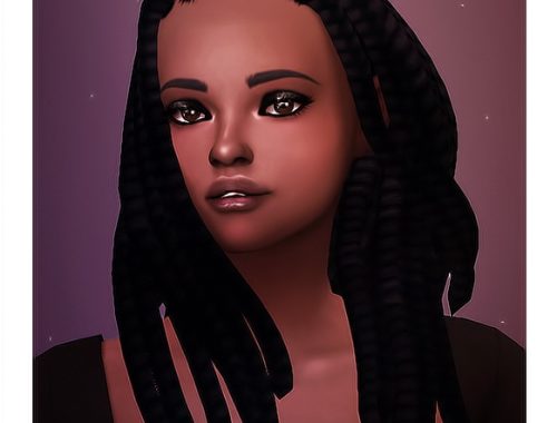 Happy Simblreen set: hairs, eyeshadow, lipstick, bodysuit & skirt at Isjao – working on uni