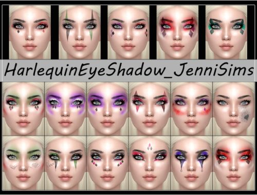 Harlequin Eyeshadow 17 Swatches at Jenni Sims