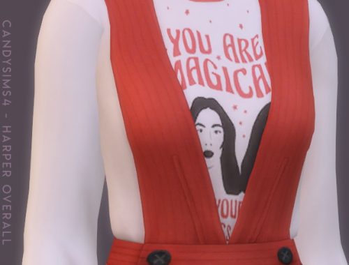 HARPER OVERALL at Candy Sims 4