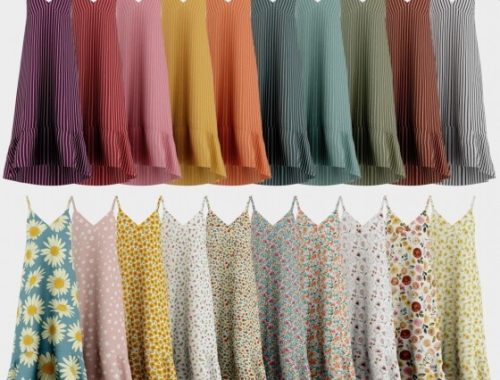 Haruki Dress + kids version at Daisy Pixels