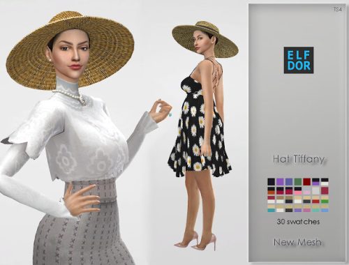 Hat Tiffany at Elfdor Sims