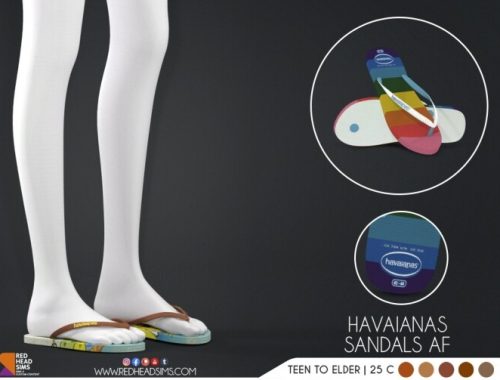 HAVAIANAS SANDALS AM + AF by Thiago Mitchell at REDHEADSIMS