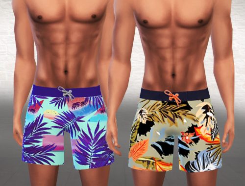 Hawaiian Swimming Shorts